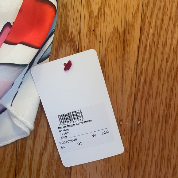 Kicki cutout printed midi skirt and Angie Strapless Handkerchief Hem Top - Picture 8 of 8